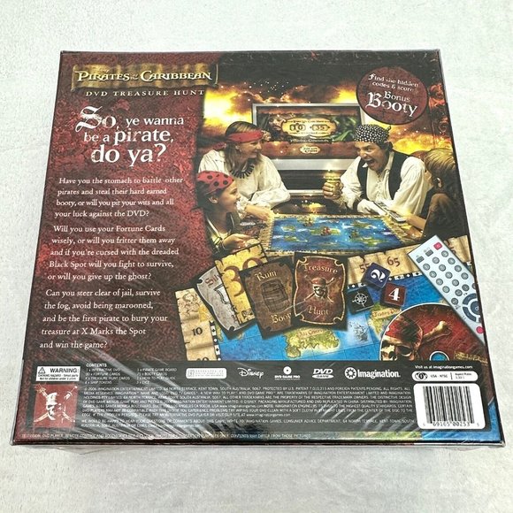 Disney Pirates Of The Caribbean DVD Treasure Hunt Game Imagination Sealed - Picture 2 of 6